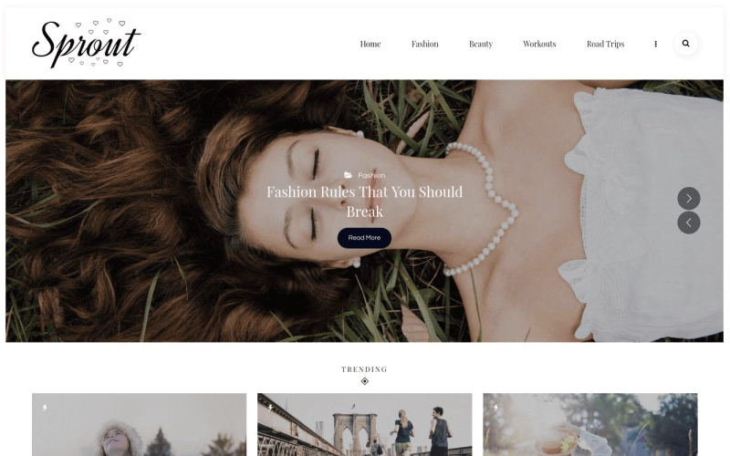 Sprout - Personal Blog WordPress Theme