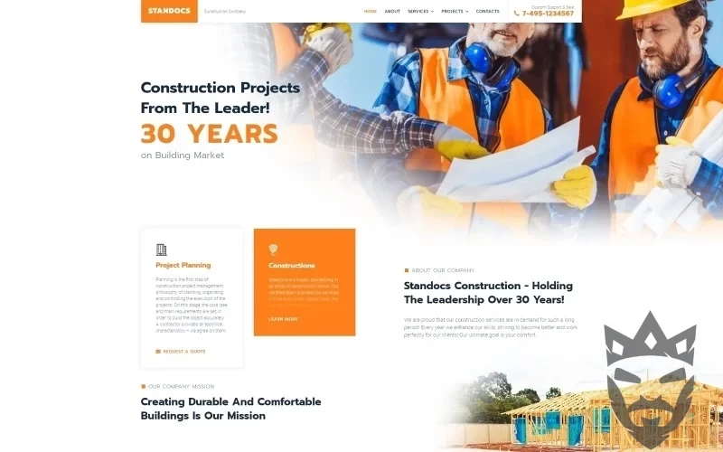 Standocs - Construction Company WordPress Elementor Theme WordPress Theme