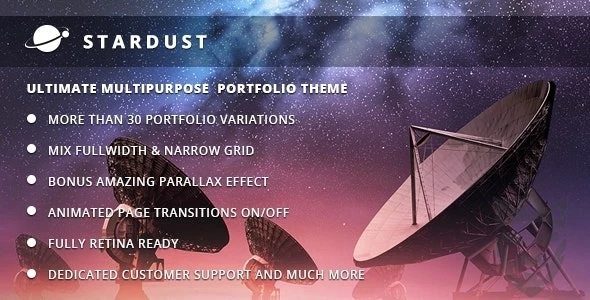 Stardust - Multi-Purpose Portfolio WordPress Theme