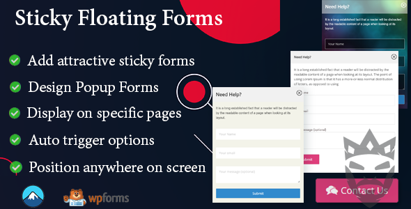 Sticky Floating Forms - Create Beautiful Sticky Forms