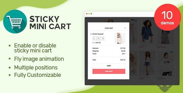 Sticky Mini Cart For WooCommerce