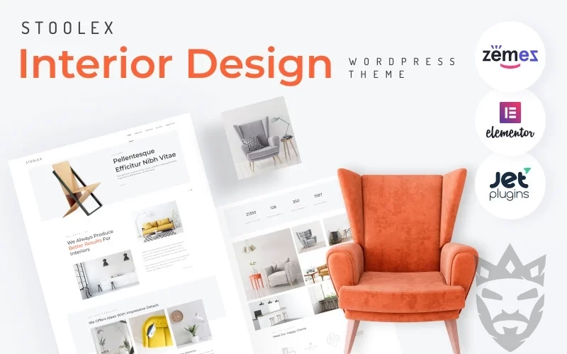 Stoolex - Interior Design Multipurpose Minimal WordPress Elementor Theme WordPress Theme