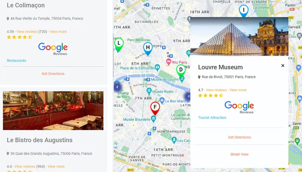 Store Locator Google Reviews & Ratings Add-on