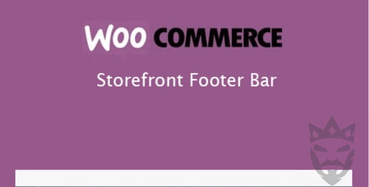 Storefront Footer Bar