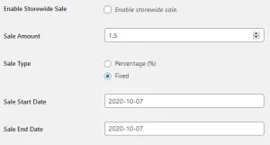Storewide Sale For WooCommerce