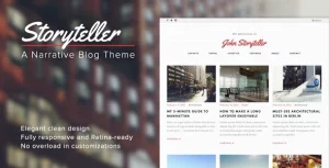 Storyteller — A Narrative WordPress Blog Theme