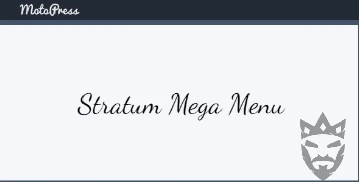 Stratum Mega Menu