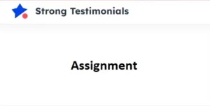 Strong Testimonials Assignment