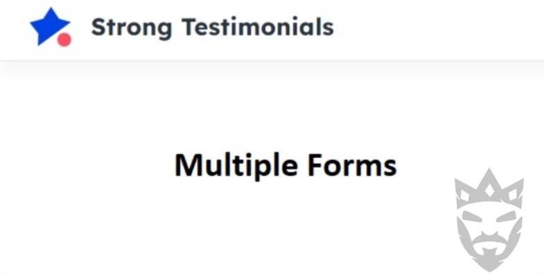 Strong Testimonials Multiple Forms