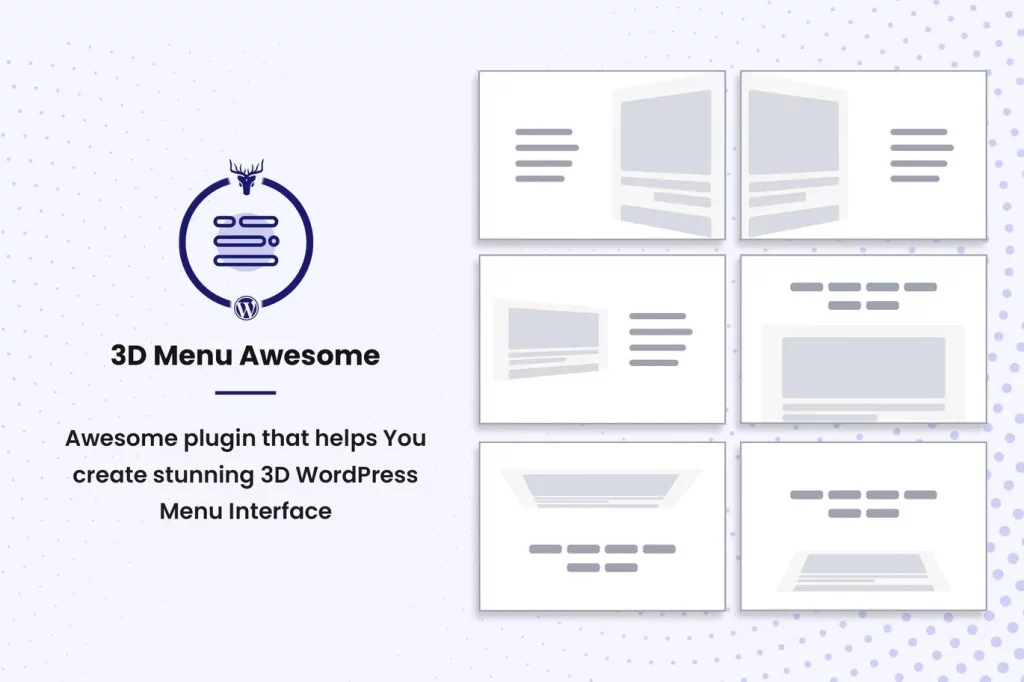 Stunning 3D Off Canvas Menu WordPress Plugin - 3D Menu Awesome