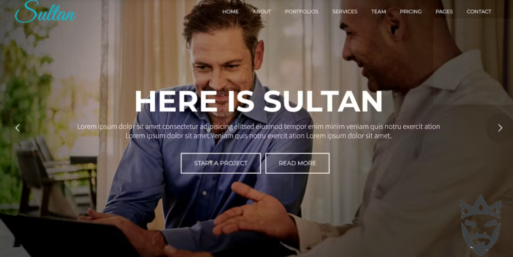 Sultan – One Page Business WordPress Theme