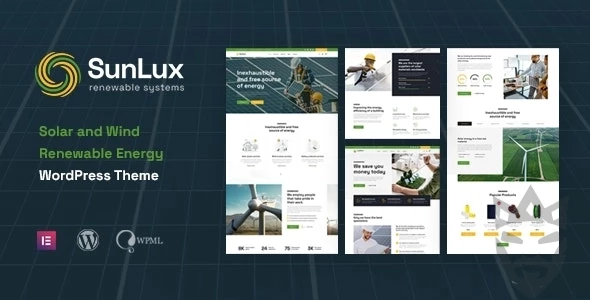 Sunlux - Solar and Renewable Energy WordPress Theme