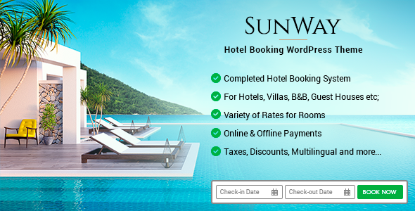 Sunway - Hotel Booking WordPress Theme