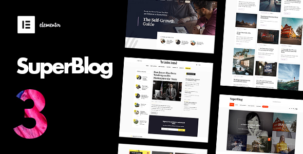 SuperBlog - Powerful Blog  Magazine WordPress Theme