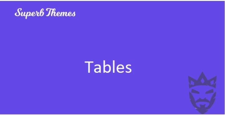 Superb Tables