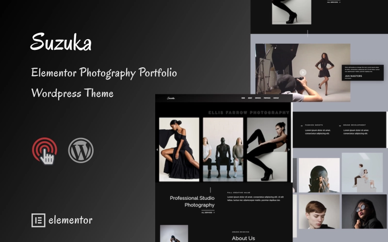 Suzuka - Minimal Portfolio and Photography WordPress Theme