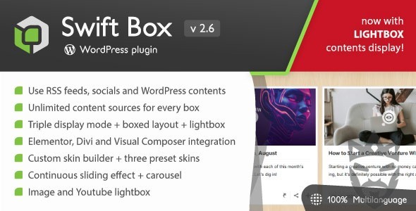 Swift Box - WordPress Contents Slider and Viewer