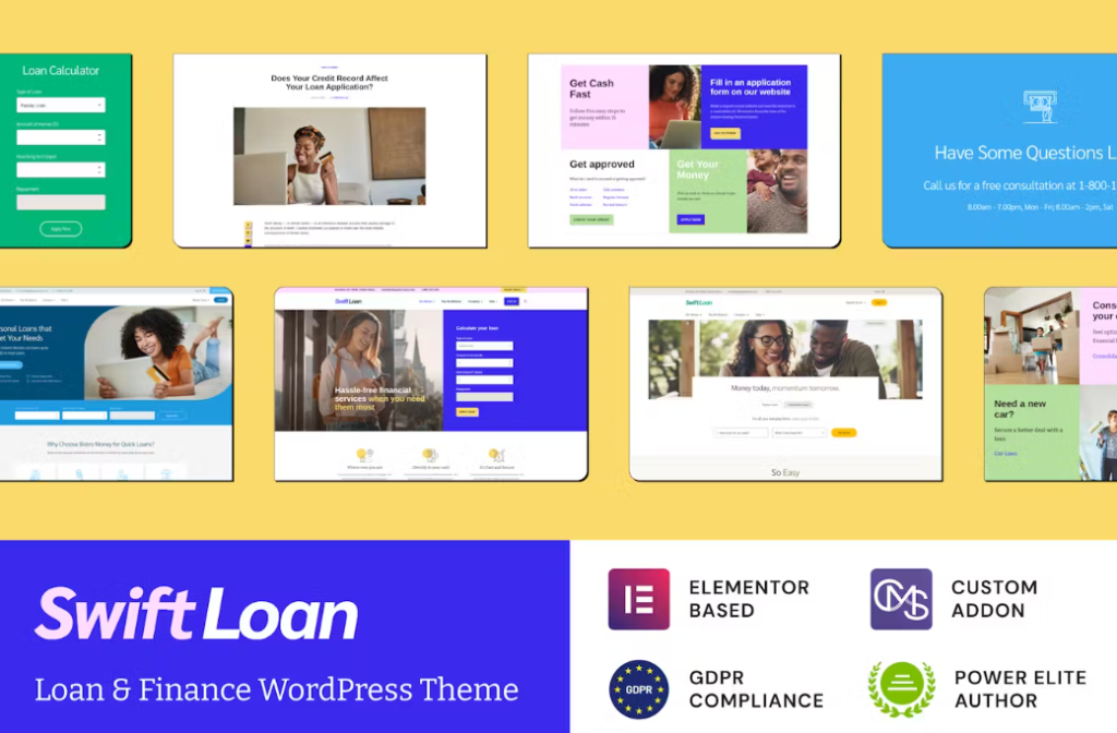 Swift Loan - Payday  Banking Finance Theme