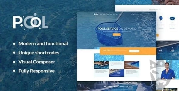 Swimming Pool Maintenance & Cleaning Services WordPress Theme