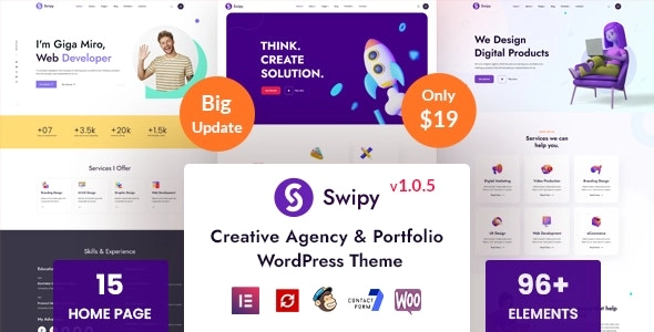 Swipy - Creative Agency WordPress Theme