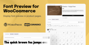 TW Font Preview for WooCommerce