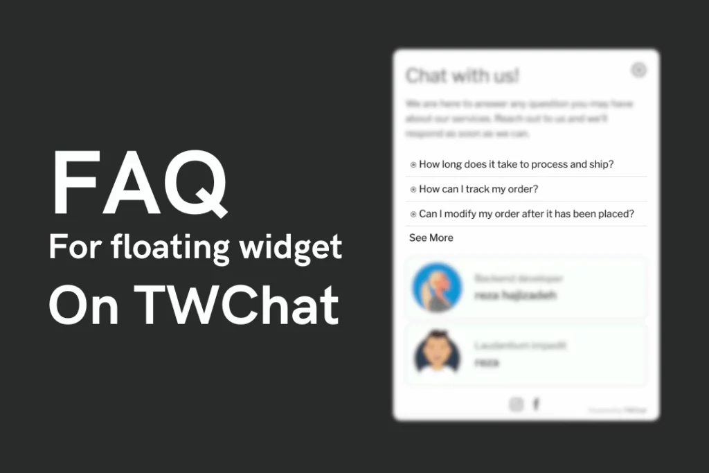 TWChat - Floating Widget FAQ Add-on Premium