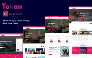 Takan Travel Agencies WordPress Theme