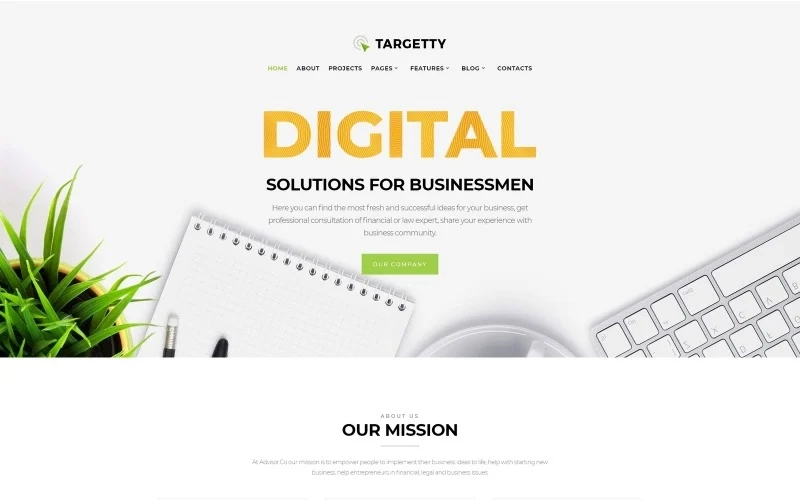 Targetty - Fancy Advertising Agency WordPress Elementor Theme WordPress Theme