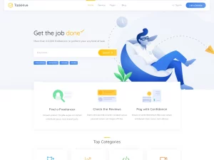 TaskHive - Freelance Marketplace WordPress Theme