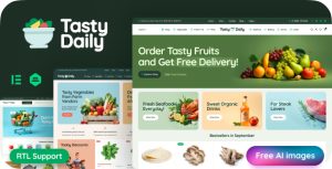 Tasty Daily - Grocery Store  Food WooCommerce Theme