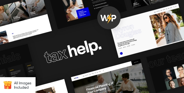 Tax Help - Finance & Business Accounting Adviser WordPress Theme 