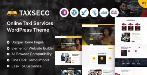 Taxseco - Online Taxi Service WordPress Theme | Business