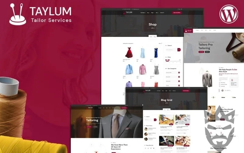 Taylum Stylish Custom Clothing Tailor WordPress Theme