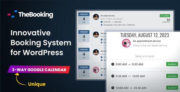 Team Booking - WordPress Booking and Appointment Scheduling System