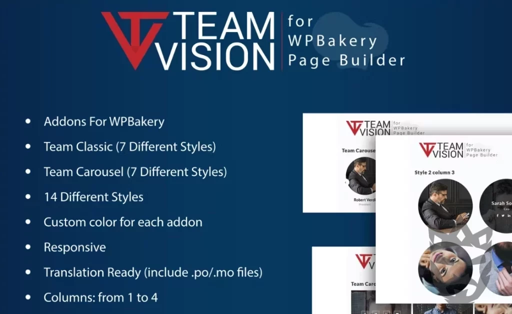 Teamvision - Team Addons for WPBakery Page Builder