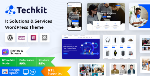 Techkit – Technology  IT Solutions WordPress Theme