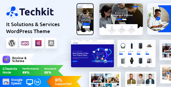 Techkit – Technology  IT Solutions WordPress Theme