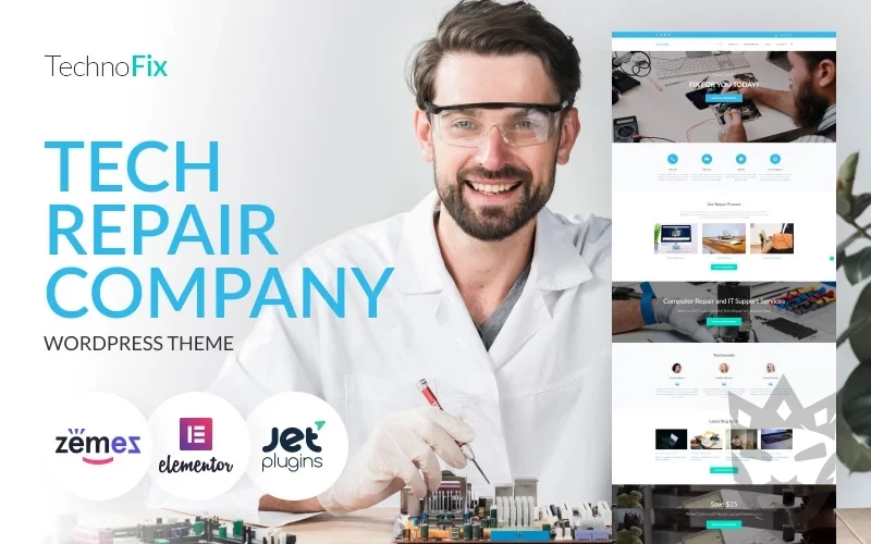 TechnoFix - Tech Repair Company WordPress Theme