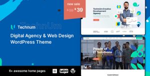 Technum | Digital Agency  Web Design WordPress Theme