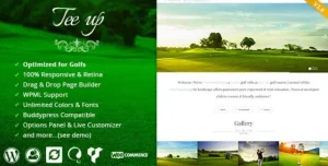 Tee Up - Elegant Golf WordPress Theme