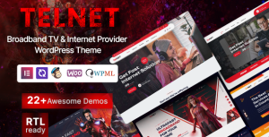 Telnet - Broadband TV  Internet Provider WordPress Theme