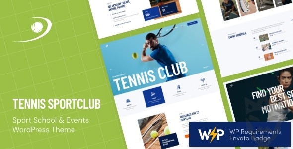 Tennis SportClub - Sports Events Theme