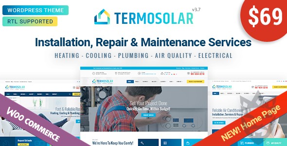 Termosolar - Maintenance Services WordPress Theme