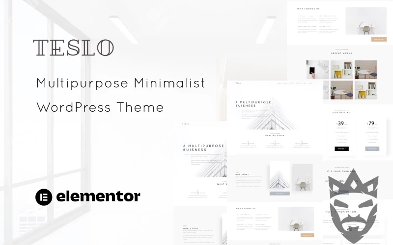 Teslo - Multipurpose Business and IT Solution Minimalist WordPress Theme