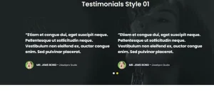 Testimonials widget For Elementor