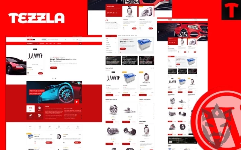 Tezzla | Automobile & Car Accessories Shop WordPress Theme