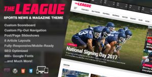 The League - Sports News  Magazine WordPress Theme