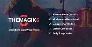 The Magic  - Music Band & Musician Artist WordPress Theme