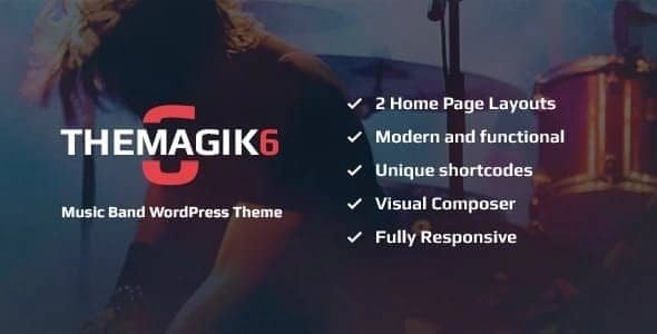 The Magic  - Music Band & Musician Artist WordPress Theme