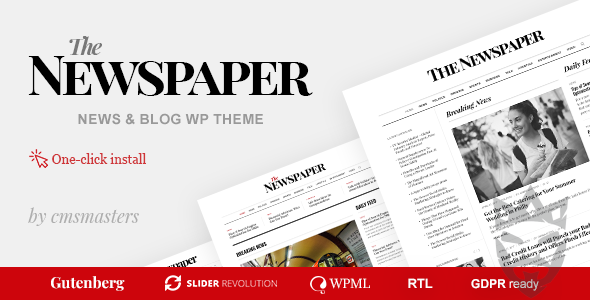 The Newspaper - Magazine Editorial WordPress Theme